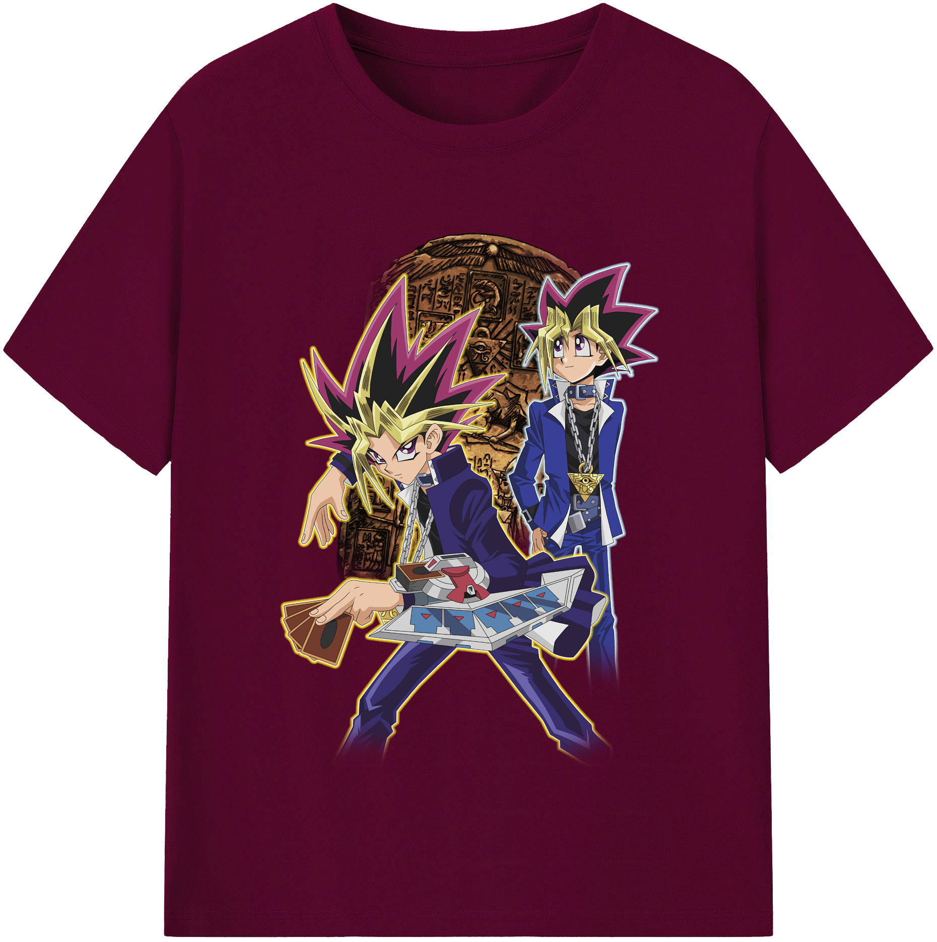 （画像用） 遊☆戯☆王 Yu-Gi-Oh! レディースカジュアルプリントTシャツ（綿100％）